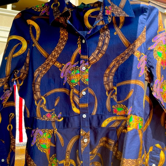 Ralph Lauren peplum blouse - Picture 1 of 4
